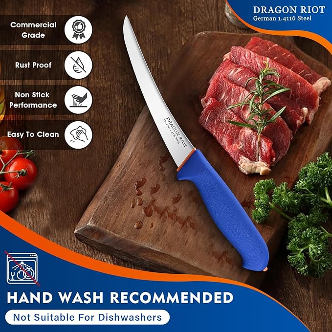 DRAGON RIOT Carving Knife Set for Meat 12 Inche Meat Slicing Knife and Boning