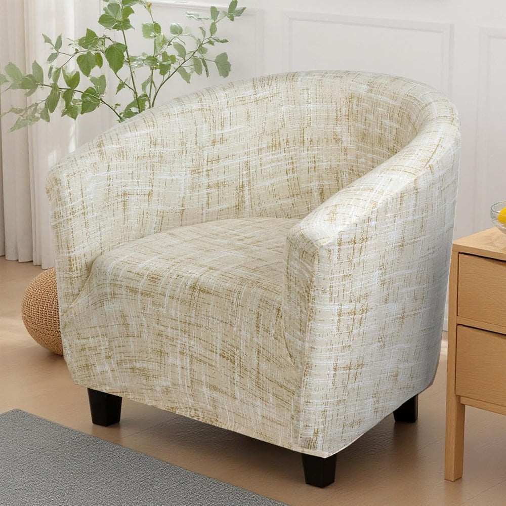 SearchI Club Chair Slipcover Stretch Barrel Chair Covers Printed Tub Chair Sl...