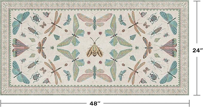 Hazo Haus Mint Green Washable Bathroom Rug