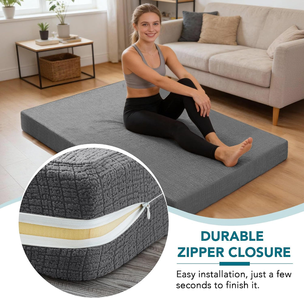 FantasDecor Full Futon Mattress Cover for Traditional Japanese Futon Mattress...