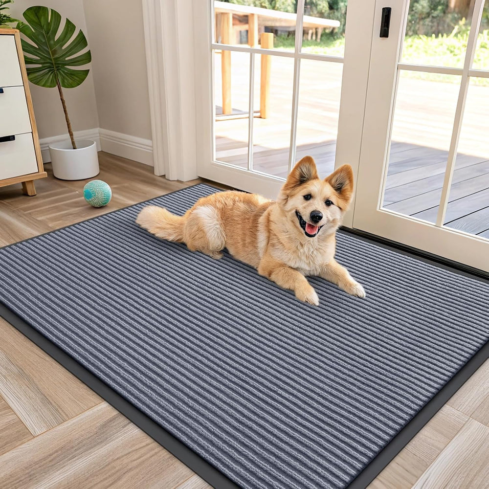 OLANLY Front Door Mat Indoor Outdoor Entrance, Waterproof Heavy Duty Doormat