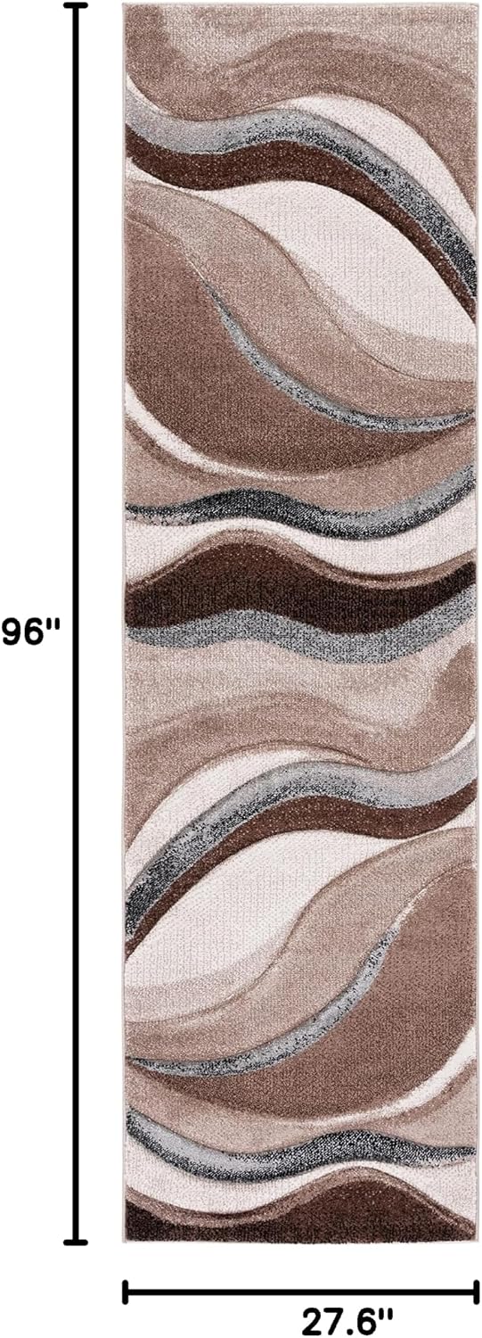 SAFAVIEH Hollywood Collection Runner Rug - 2'3" x 8', Brown &...