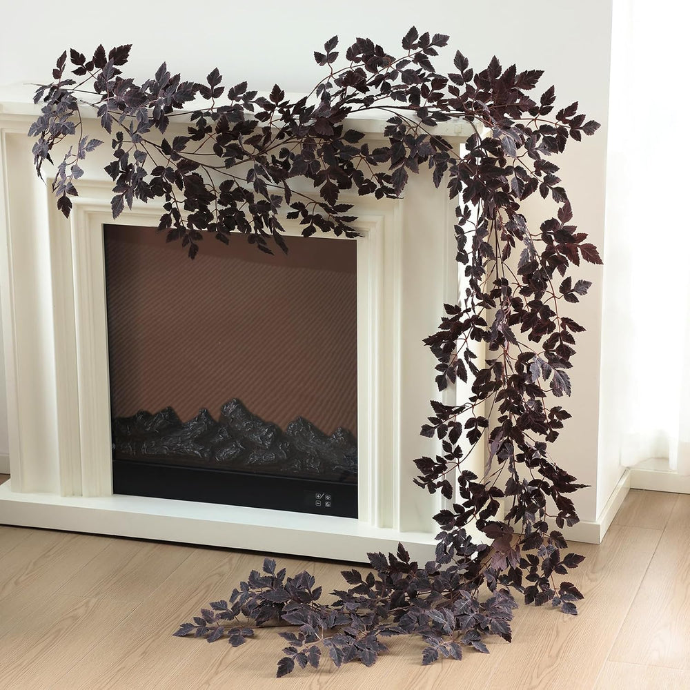 Mizii 10FT Artificial Vines Garlands Burgundy Faux Cimicifuga Vine Garland Si...