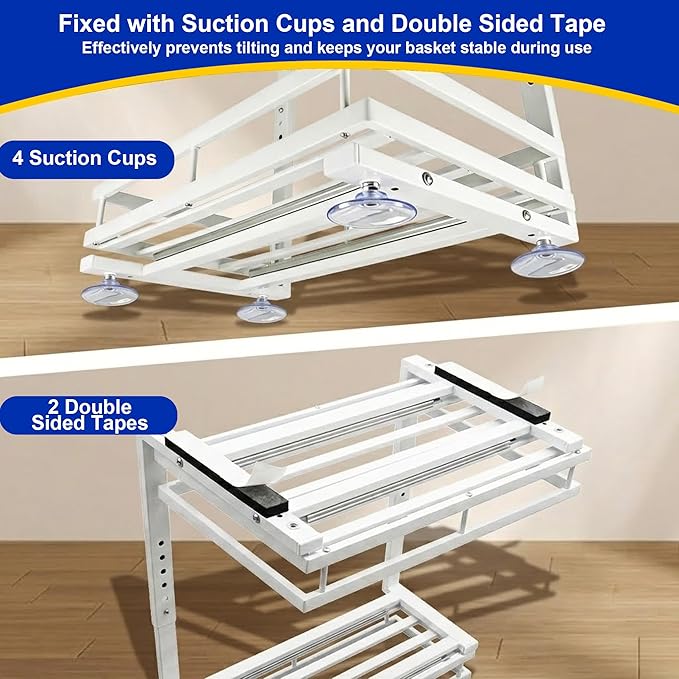 Under Sink Organizer, Dual-Rail Ball-Bearing, Under Kitchen Sink Organizer