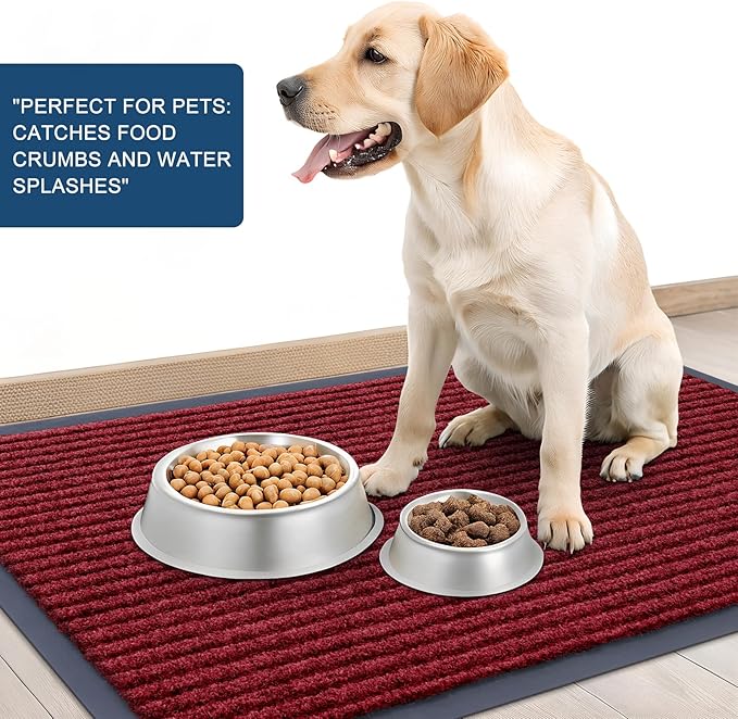 OLANLY Front Door Mat Indoor Outdoor Entrance, Waterproof Heavy Duty Doormat