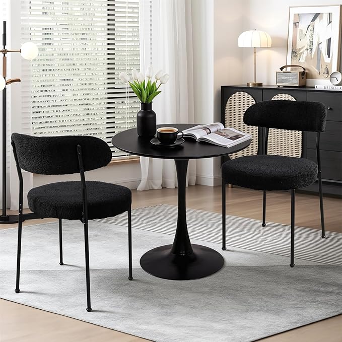 SoarFlash Kitchen Table and Chairs for 2, 24" Dining Table Set for 2 wit...
