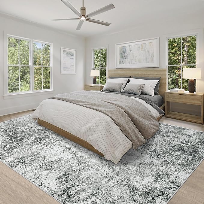 XLUEZ 8x10 Area Rugs for Living Room, Washable Modern Abstract Large Area Rug