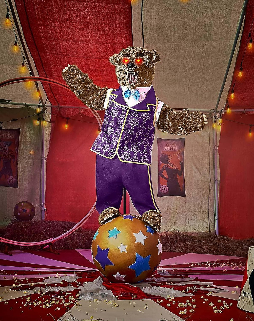 Spirit Halloween, 5 Ft 10 In Barnaby the Bear Animatronic, Halloween Prop