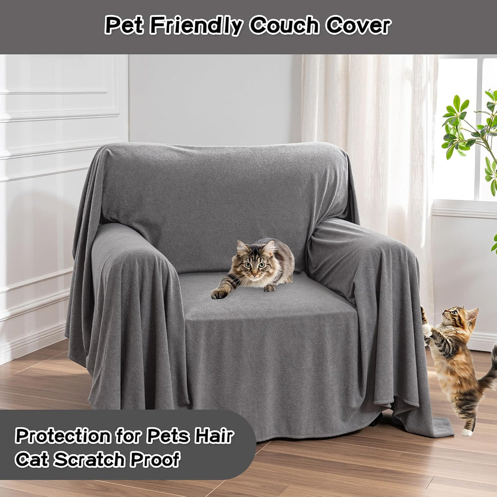 MEETSKY Chair Cover Cat Scratch Proof Recliner Chair Covers, Oversized Armcha...