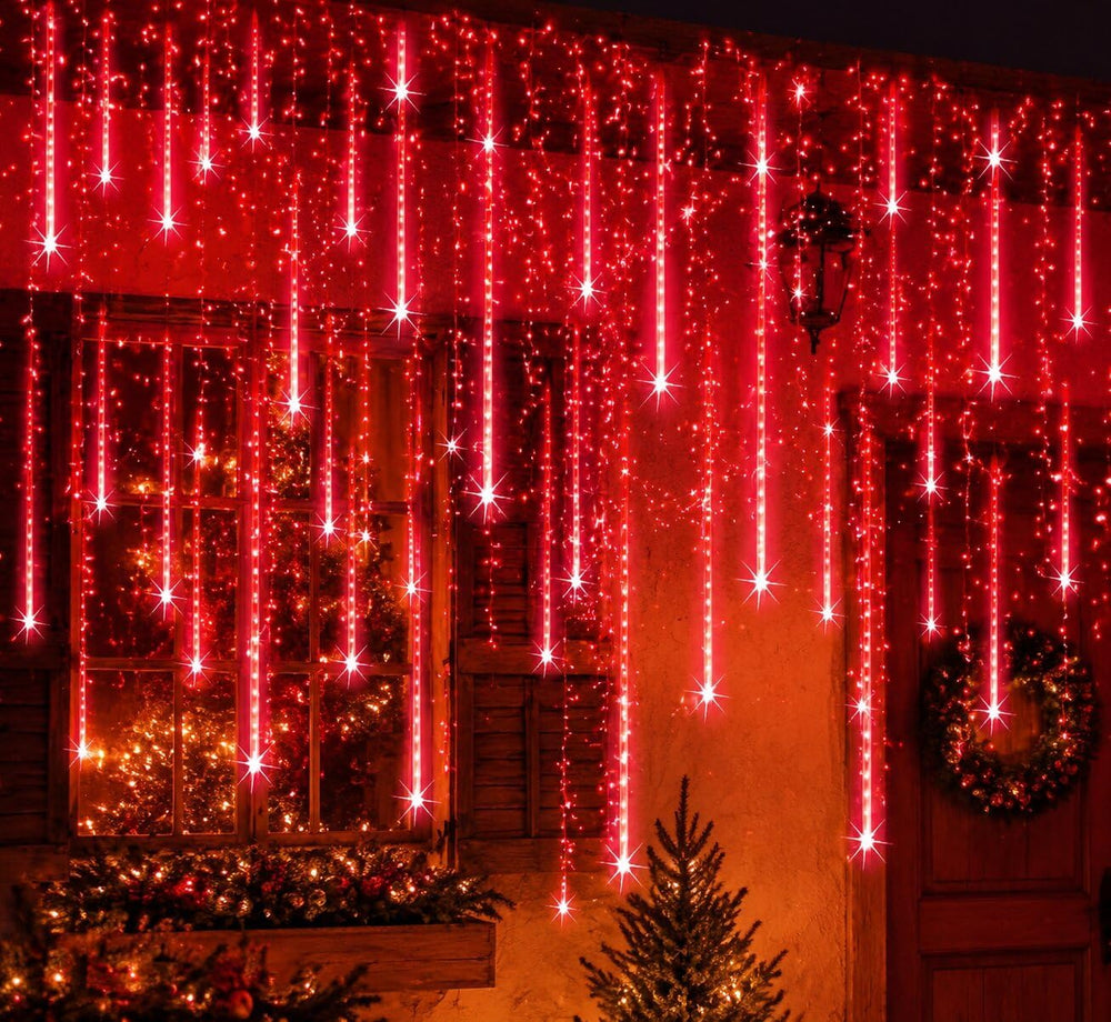 Halloween Outdoor Lights , UL Certified Red Meteor Shower Lights