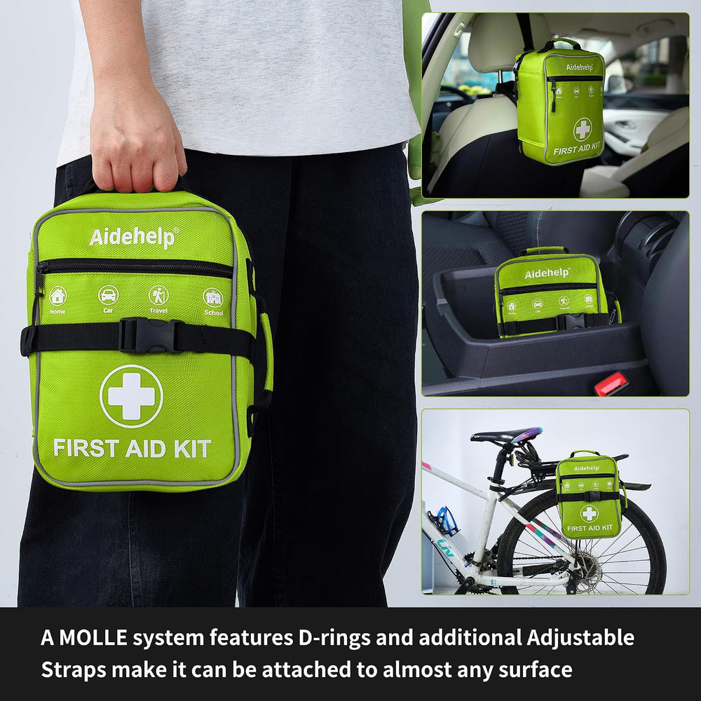 520 Pieces Premium First Aid Kit - Large Emergency Medical Kit for Survival, ...