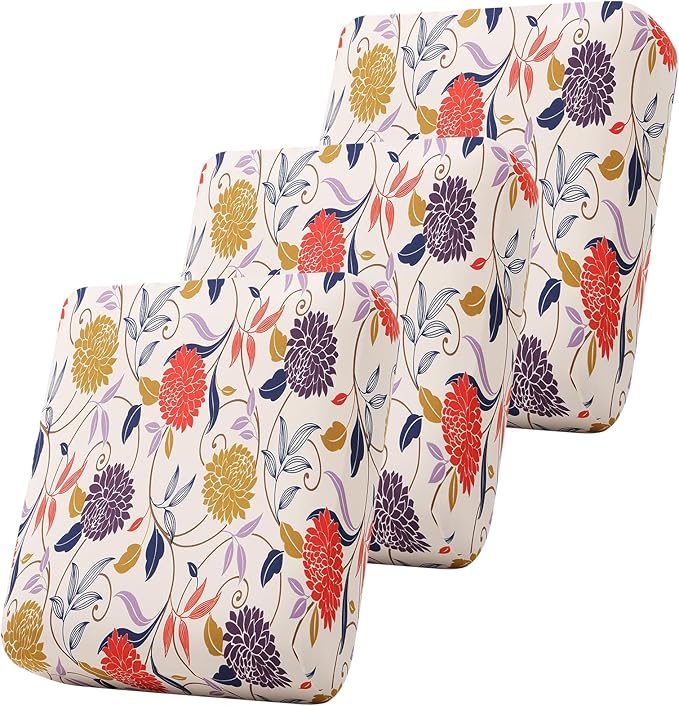 Smiry Printed Couch Cushion Covers, Stretch Soft Couch Covers