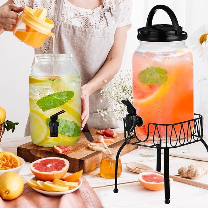 Tanlade 2 Pcs Plastic Drink Dispenser