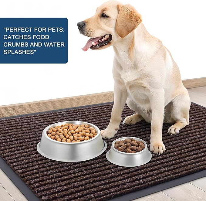 OLANLY Front Door Mat Indoor Outdoor Entrance, Waterproof Heavy Duty Doormat ...