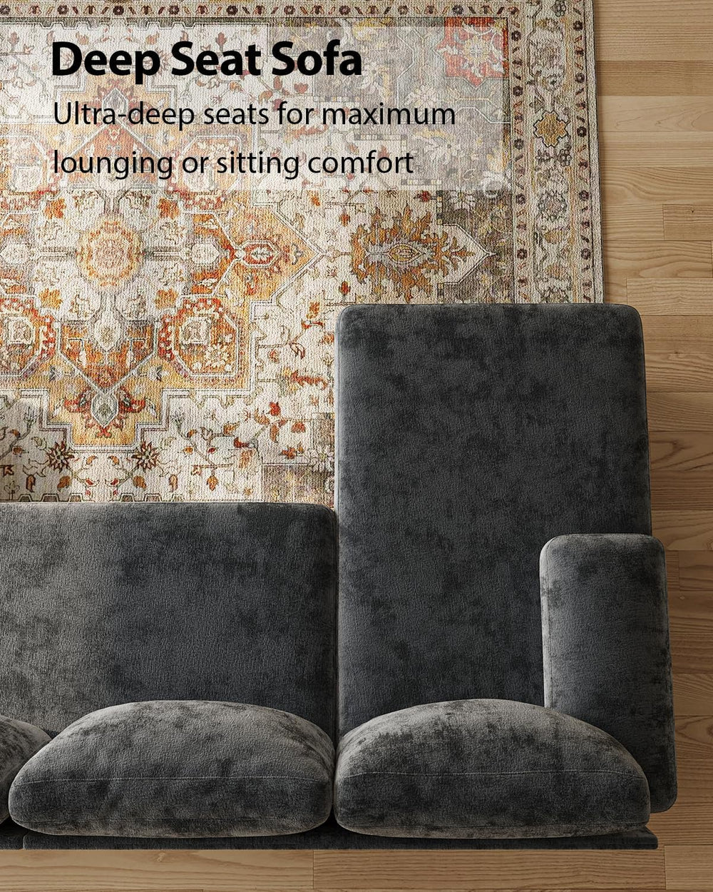 U-Shaped Sectional Couches for Living Room | 112 Inch Modern Sectional Couch ...