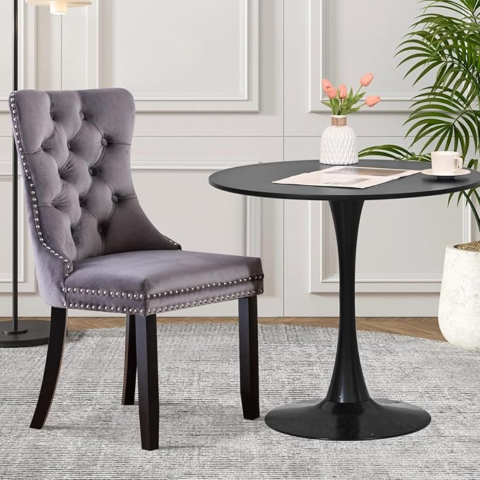 SoarFlash Kitchen Table and Chairs for 2, 31.5" Dining Table Set for 2 w...