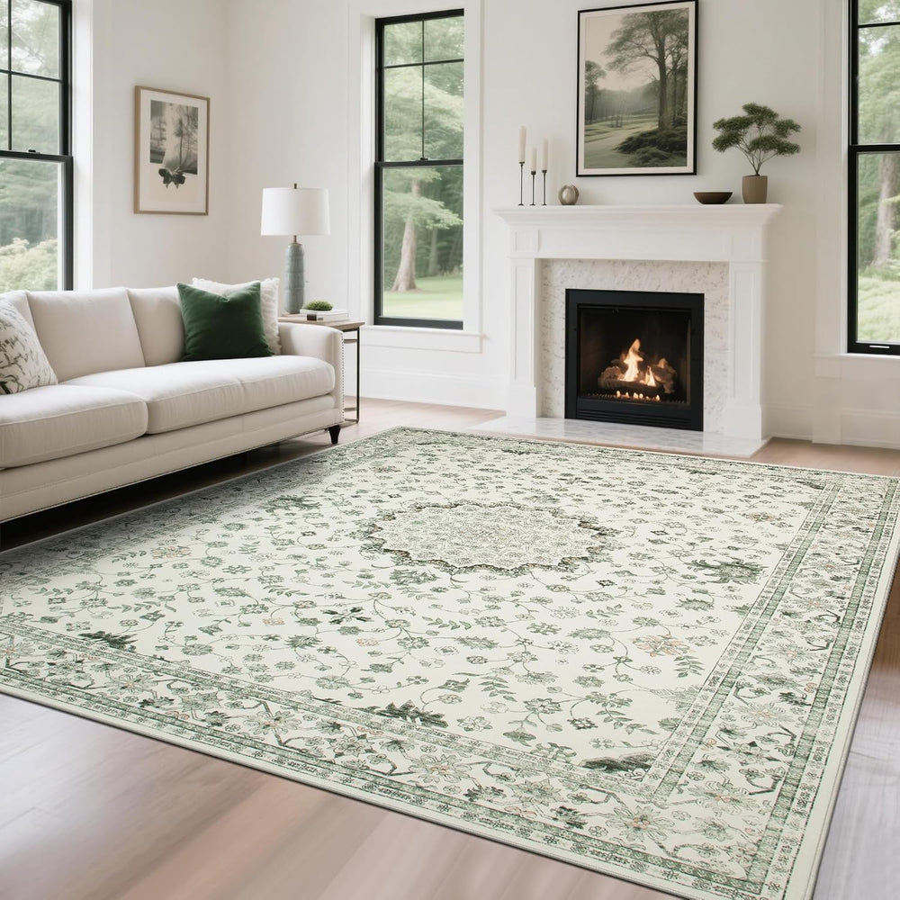 Washable Rugs 8x10 Area Rugs for Living Room, Rugs for Bedroom, Large Carpets