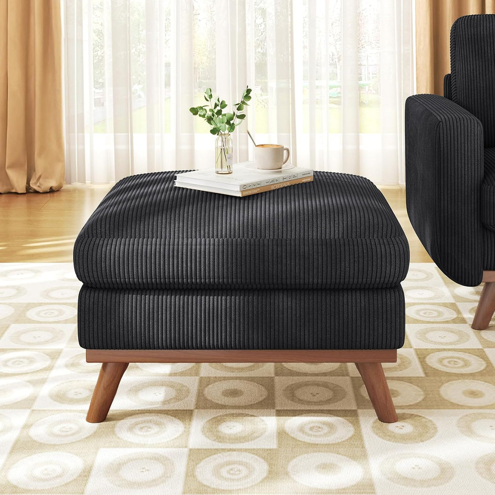 Vesgantti Large Ottoman for Modular Sofa, 29.5" Corduroy Ottoman with Sp...