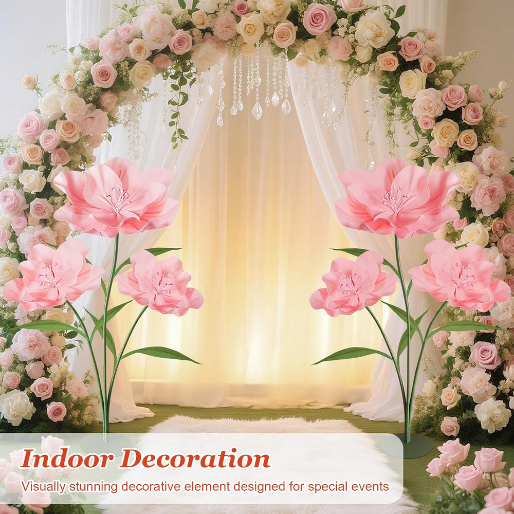 Giant Artificial Flowers for Decoration, 5.6 Ft Large Fake Flowers