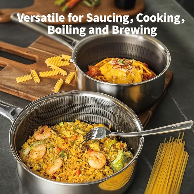 Hybrid Nonstick Saucepan Set of 2