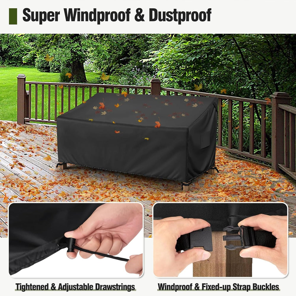 MR. COVER 3-Seater Outdoor Couch Cover Waterproof, 80 Inch Patio Furniture Co...