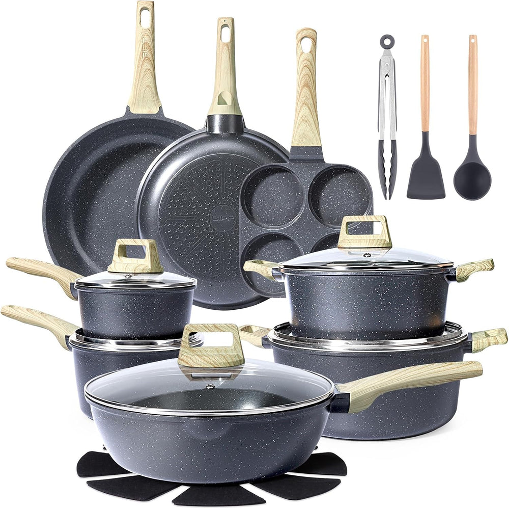 GiPP Ceramic Pots and Pans Set Non Stick