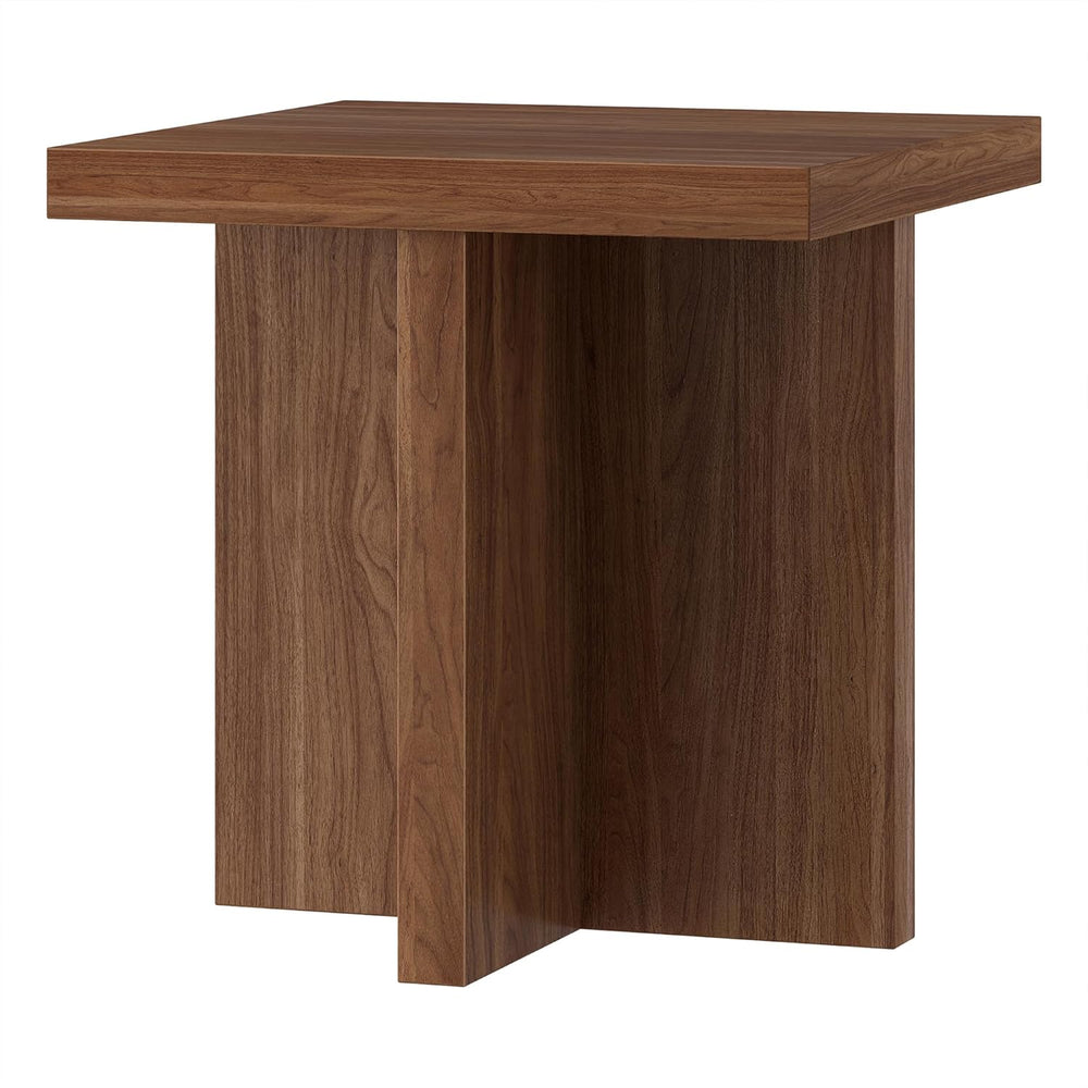 Henn&Hart 22" Scandinavian Wooden Square End Table, Side Table, Nigh...