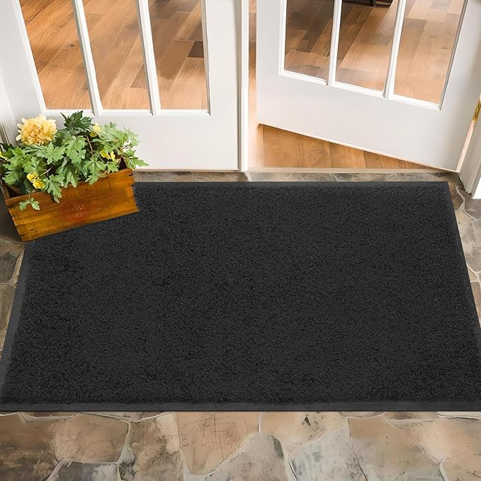 Mibao Dirt Trapper Door Mat for Indoor Outdoor, Waterproof All-Season,