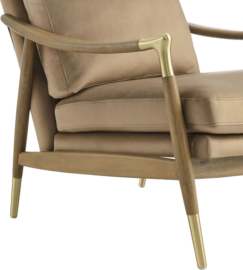 Modway Langford Stain-Resistant Performance Velvet Armchair – Mid Century Mod...