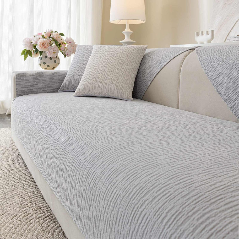 Soft Waterproof Chenille Cover Washable, Non Slip Sectional Sofa Covers