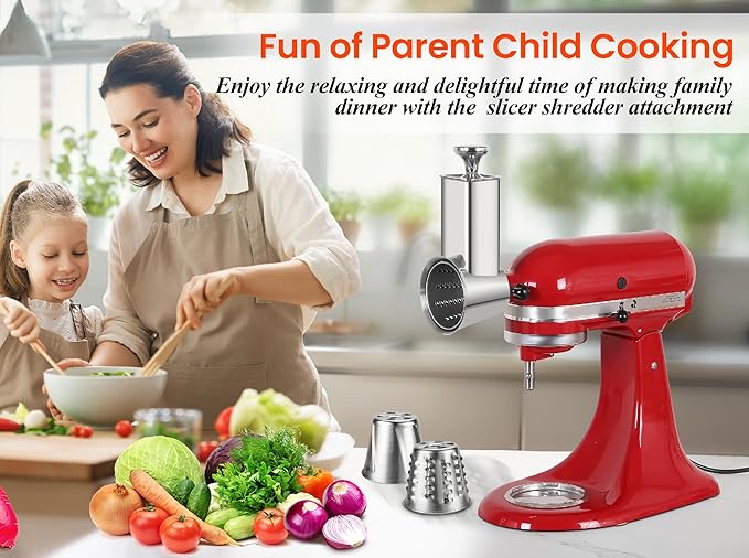 Stainless Steel Slicer Shredder Attachment