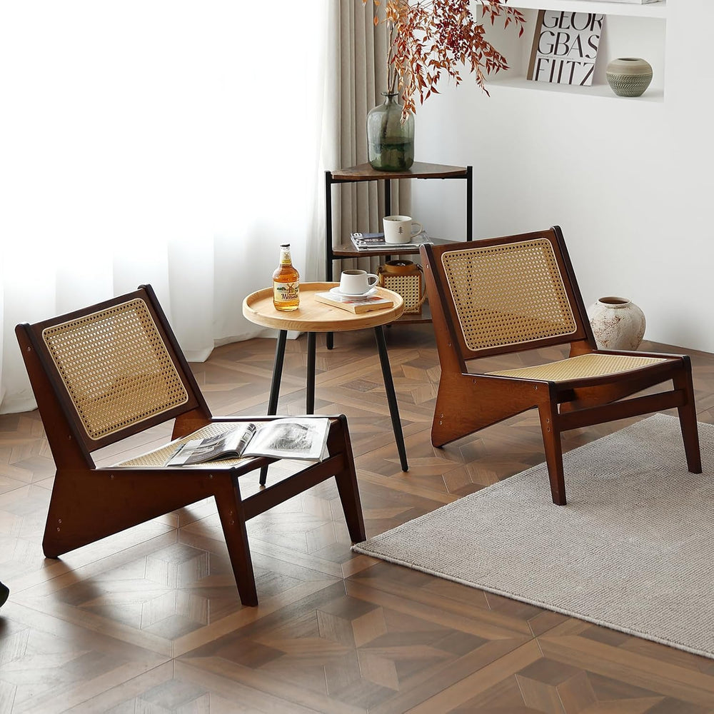 MBOOYOME Mid Century Modern Accent Chair, Compact Low-Profile Lounge Chair