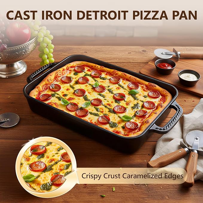 Cast Iron Detroit Pizza Pan