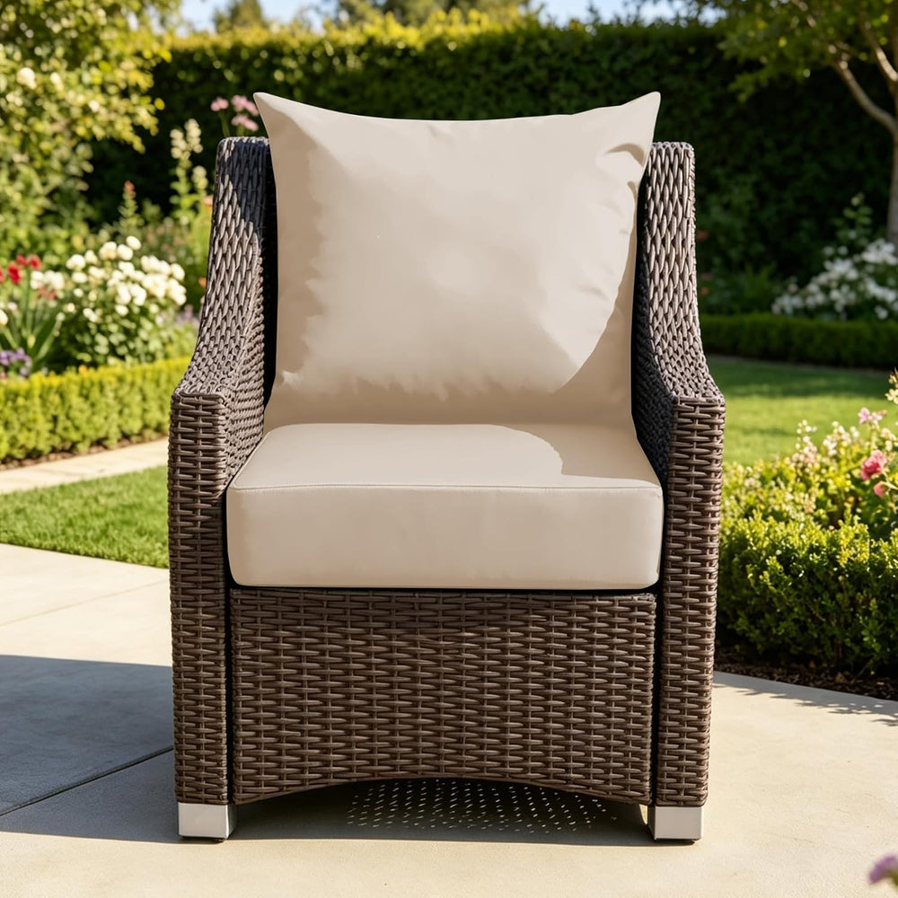 Outdoor Deep-Seat Cushion Set, 24 * 24 * 5.75inch, Beige, Set of 1