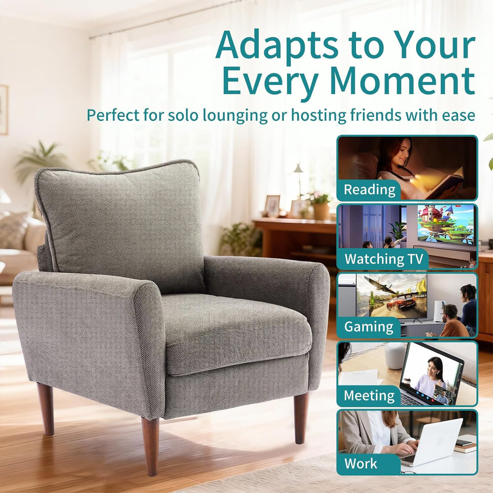 OLIXIS Comfy Accent Chair for Living Room Bedroom and Waiting Room