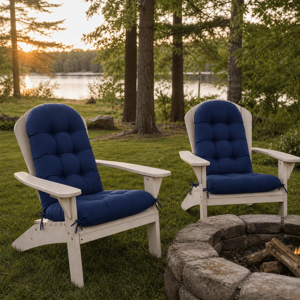 Rocking Chair Cushions Set of 2, Outdoor Thick Adirondack Chair Cushions, Hig...
