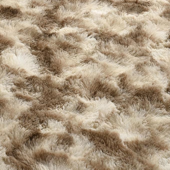 5x7 Ft Large Shag Rugs for Bedroom Living Room Decor for Men Boys, Tie Dyed