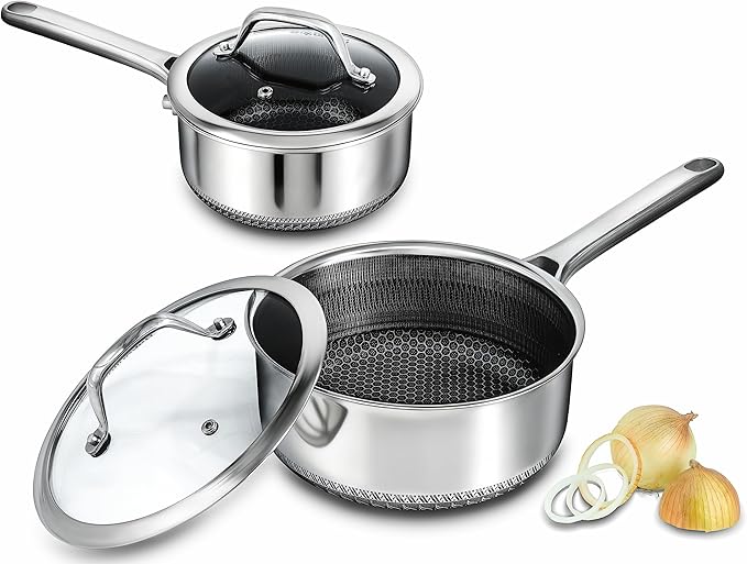 Hybrid Nonstick Saucepan Set of 2
