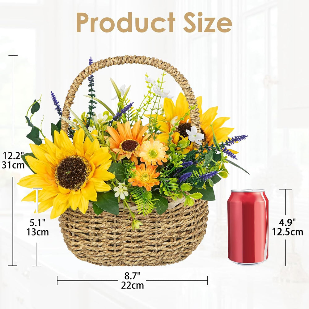 Sunflowers Artificial Flowers, Spring/Summer Flower Centerpieces for Tables S...