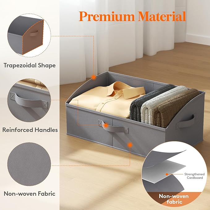 Lifewit Trapezoid Closet Storage Bins