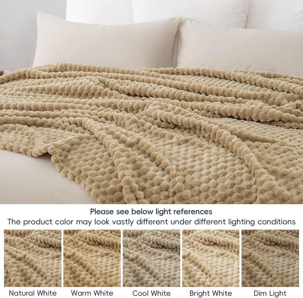 PHF Soft Fleece Blanket King Size, 340GSM Warm & Plush, 108"x90"...