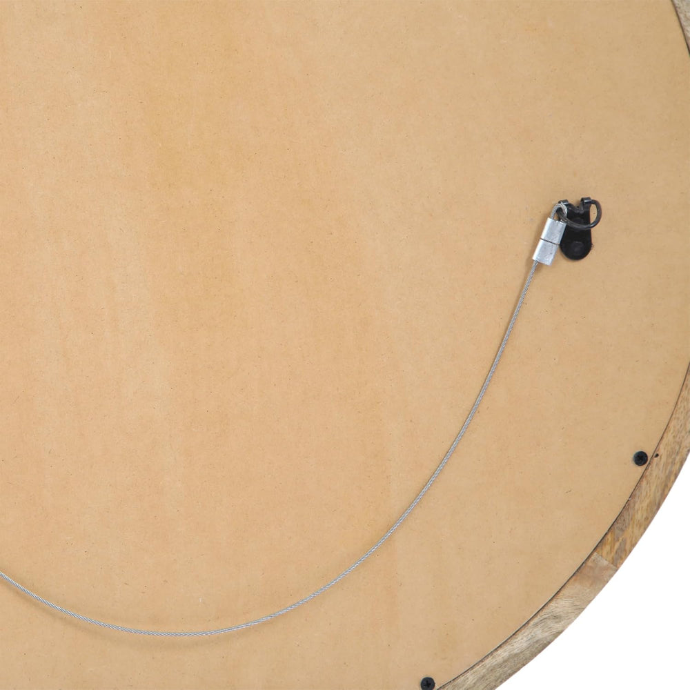 Christopher Knight Home Solis 23.50" H Round Wall Mirror, Mango Wood Wal...