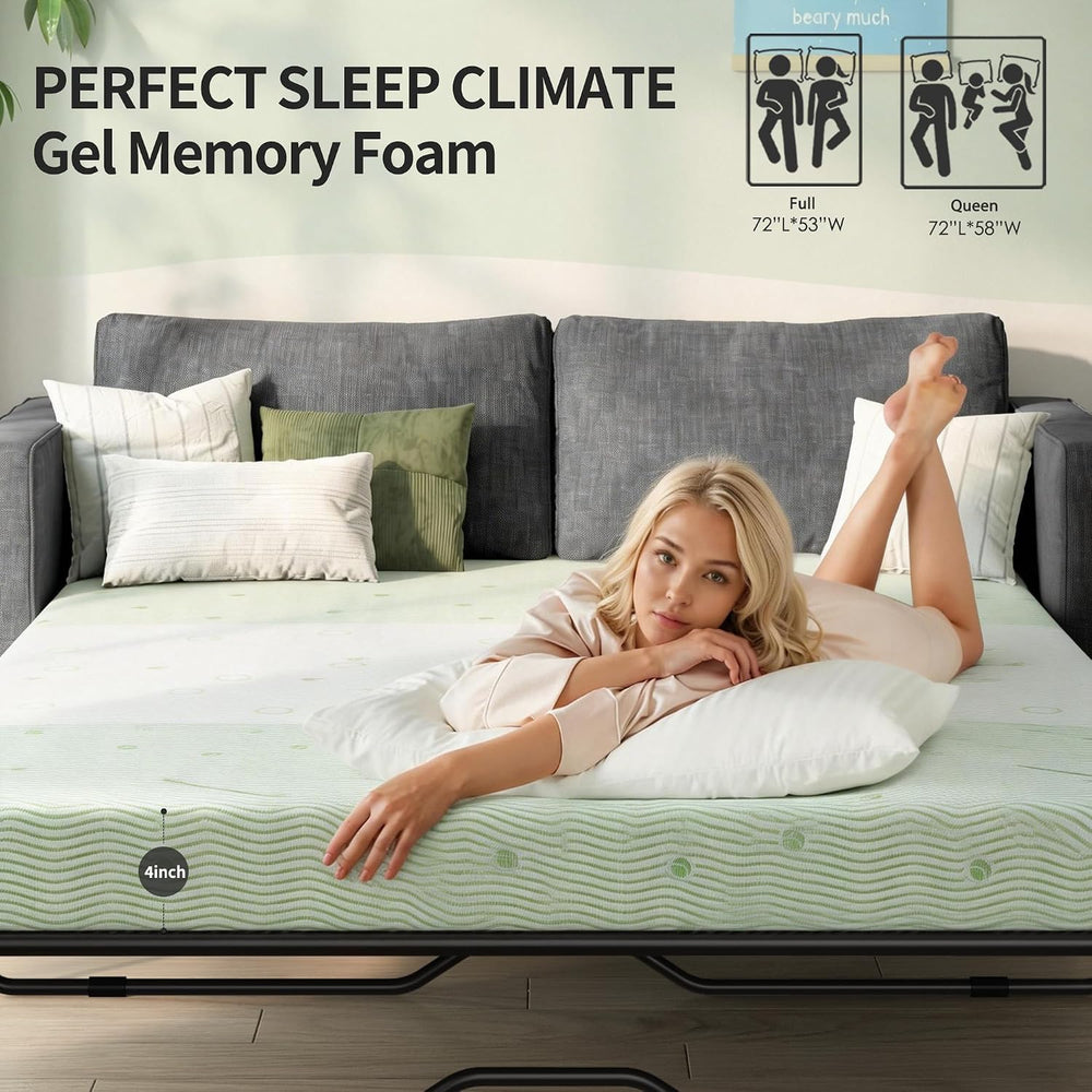 72×58” Queen Size Sofa Mattress Replacement, 4 Inch Sleeper Couch Mattress