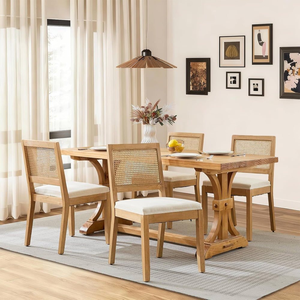 SoarFlash Kitchen French Dining Chairs Set of 2, Vintage Dining Chairs with R...
