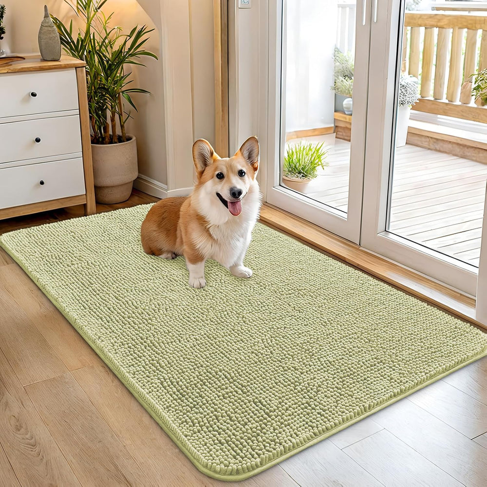 OLANLY Dog Door Mat for Muddy Paws 45x27, Absorbs Moisture and Dirt, Absorbent