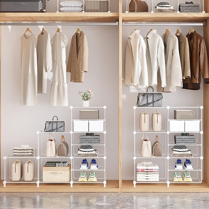 AWTATOS Closet Organizer 8 Cube Storage Shelves Clothes Organizers Closet