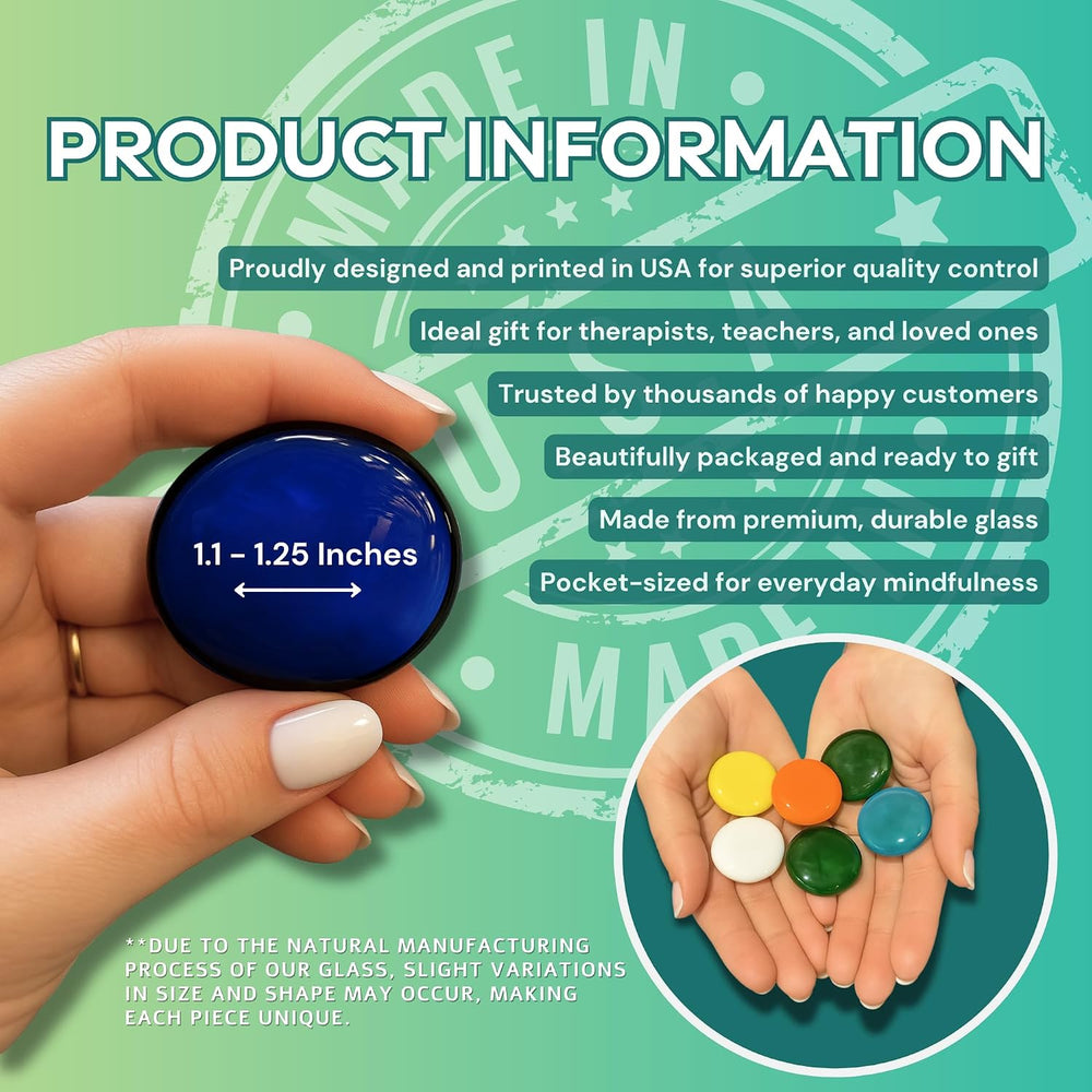 Lifeforce Glass Focus Glass Stones, 24 Inspiring, Encouraging and Motivating ...