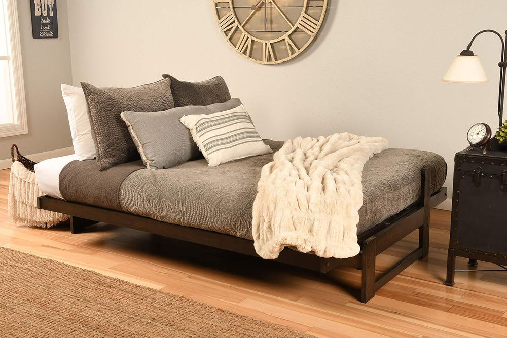Kodiak Furniture Aspen Futon Set with Reclaim Mocha Finish, Oregon Trail Java...