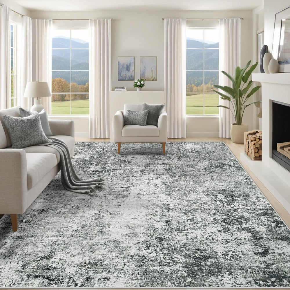 XLUEZ 8x10 Area Rugs for Living Room, Washable Modern Abstract Large Area Rug