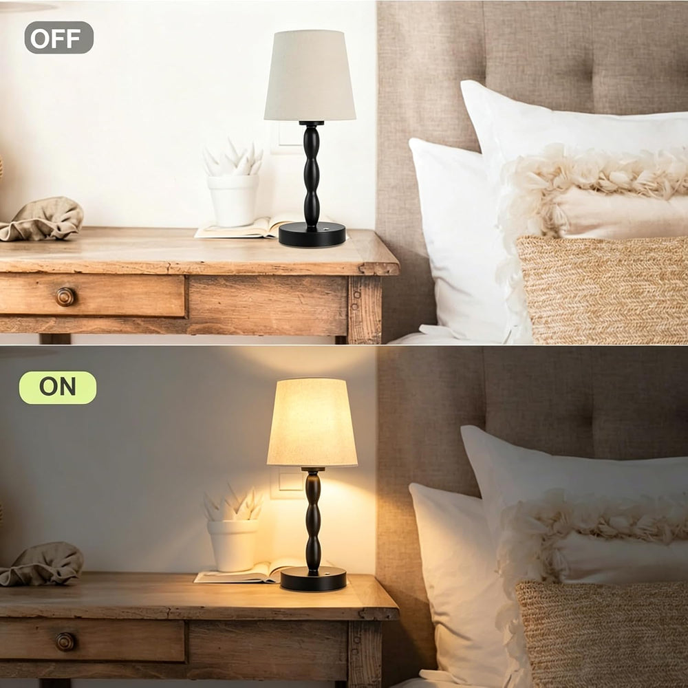 Rechargeable Cordless Table Lamp,Dimmable Battery Powered Touch Desk Lamp